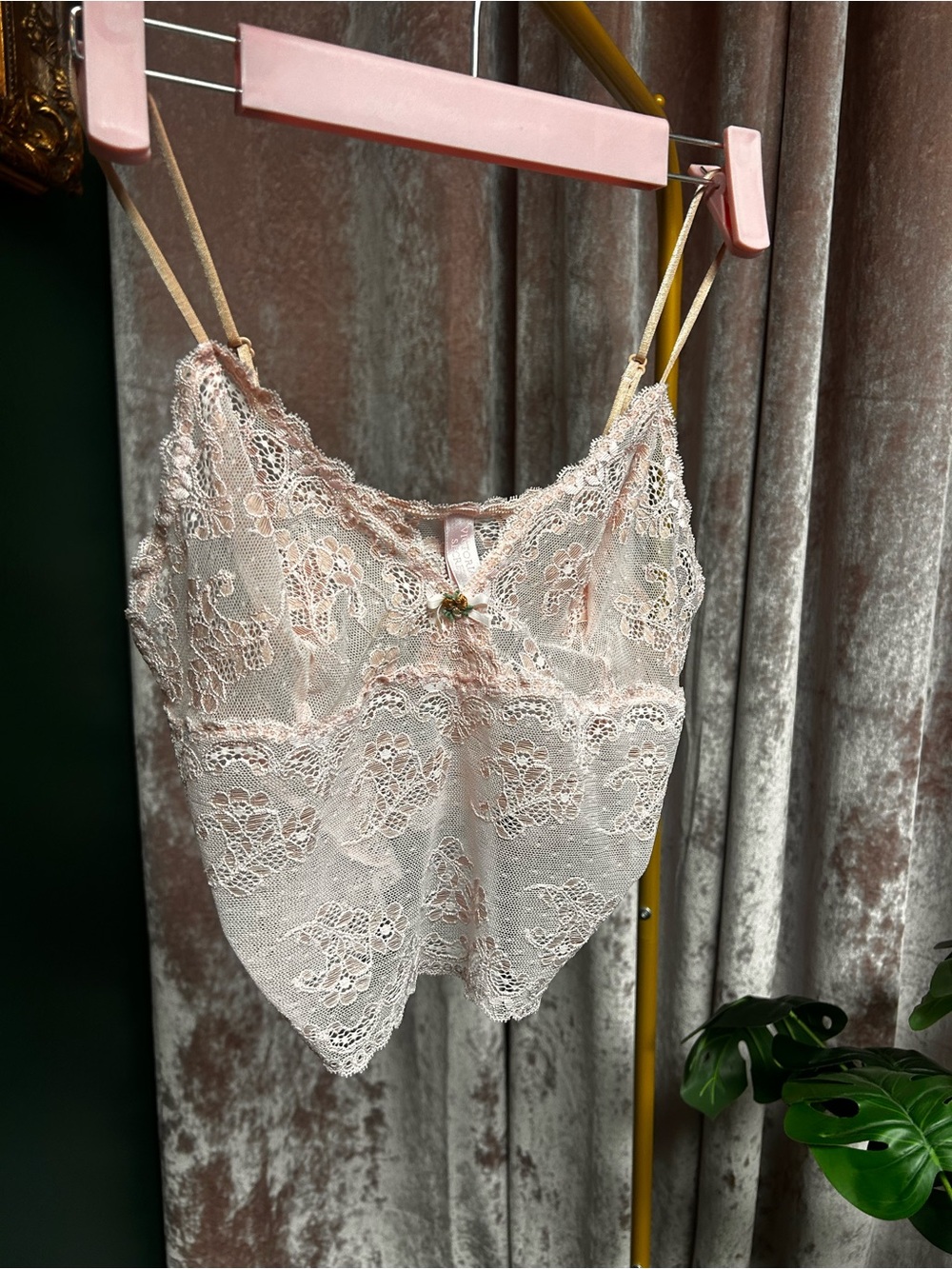 Victoria's Secret Pale Pink Lace Camisole